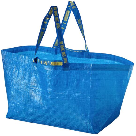 Ikea Frakta 4 New Shopping Large Bags Blue tote Grocery Laundry Storage Bins Bag - Picture 2 of 3